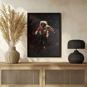 Tablou înramat „An Astronaut in Space” de Taudalpoi