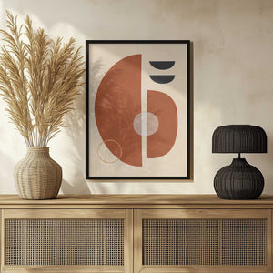 Tablou înramat „Circles and semicircles 4” de Vitor Costa