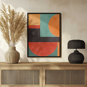 Tablou înramat „Colorful geometric composition 2” de Vitor Costa