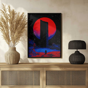 Tablou înramat „Red Moon Aura” de Taudalpoi