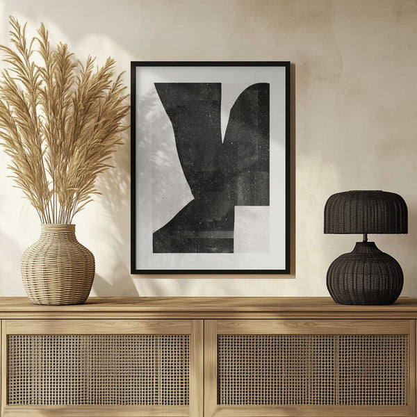 Tablou înramat „Dark Silhouette Form” de THE MIUUS STUDIO