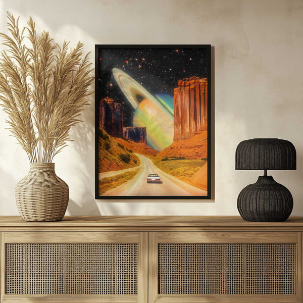 Tablou înramat „Road Trip to the Rings of Infinity” de Taudalpoi
