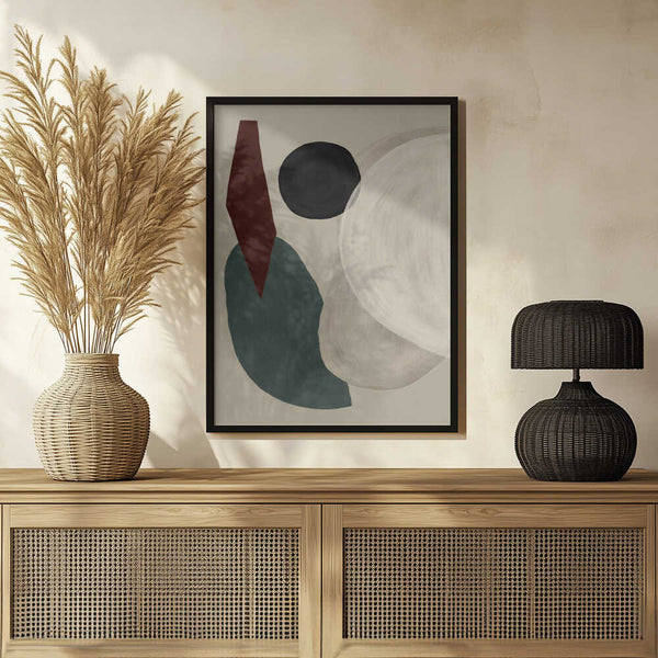 Tablou înramat „Geometric Harmony” de Treechild