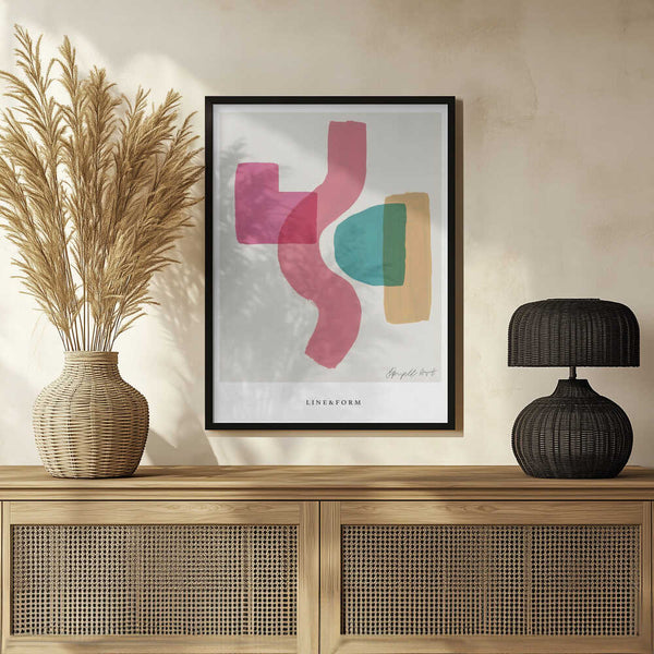 Tablou înramat „Shapes in Motion” de Treechild