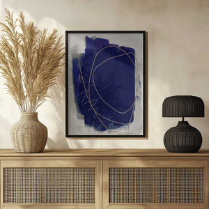 Tablou înramat „Blue Strokes 5” de Mareike Böhmer
