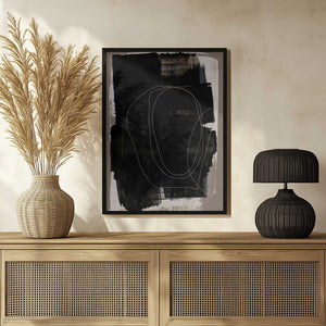 Tablou înramat „Abstract Brush Strokes 180Z” de Mareike Böhmer