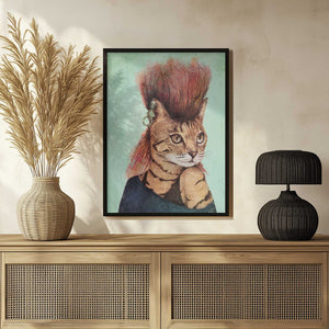 Tablou înramat „Stylish Tabby Cat” de Mike Koubou