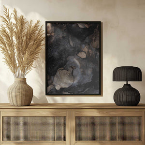 Tablou înramat „Swirling Dark and Earthy Tones” de uplusmestudio