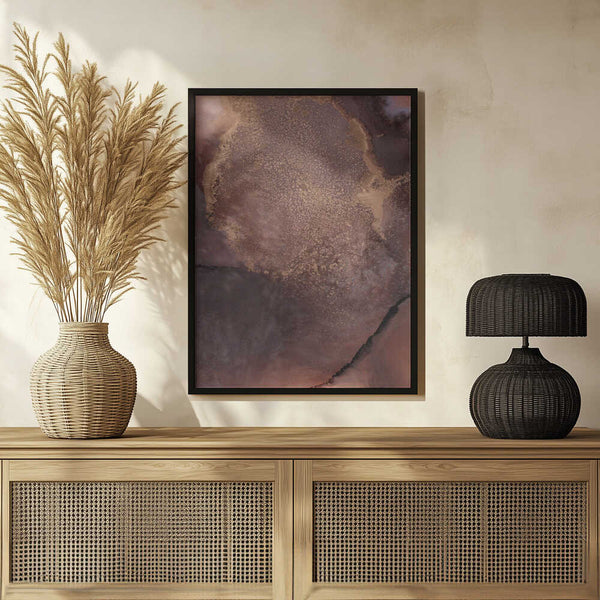 Tablou înramat „Organic Textures and Earthy Tones” de uplusmestudio
