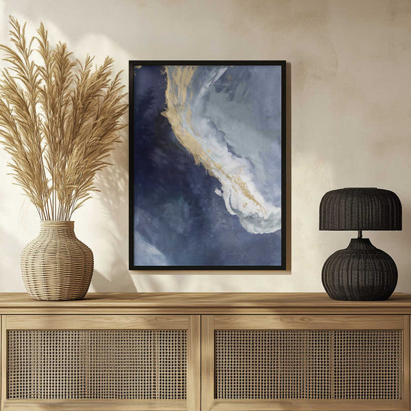 Tablou înramat „Golden Drift” de Julia Contacessi