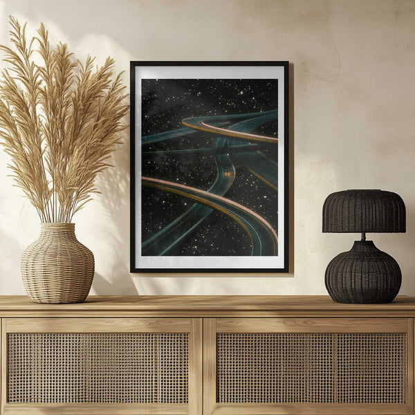 Tablou înramat „Driving Alone Thinking of You” de Taudalpoi