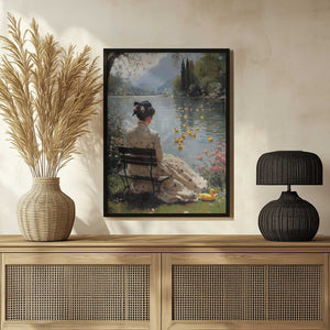 Tablou înramat „Tranquil Waterside” de Dikhotomy