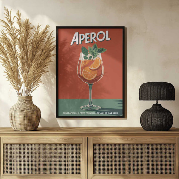 Tablou înramat „Aperol Vintage No 2” de Andreas Magnusson