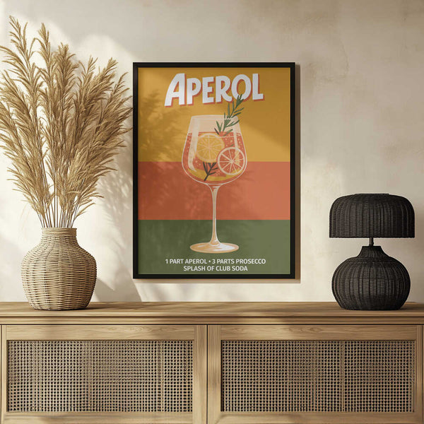 Tablou înramat „Aperol Vintage No 1” de Andreas Magnusson