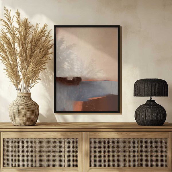 Tablou înramat „Serene Horizons” de MANSI SAXENA