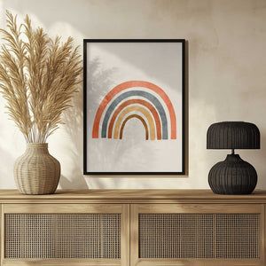 Tablou înramat „Muted Rainbow Curve” de City Art