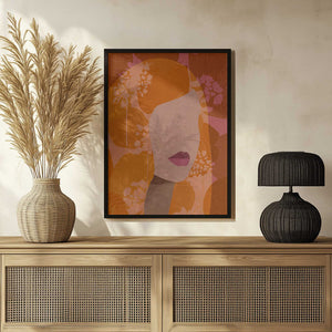 Tablou înramat „Floral Silhouette” de Dina Dankers