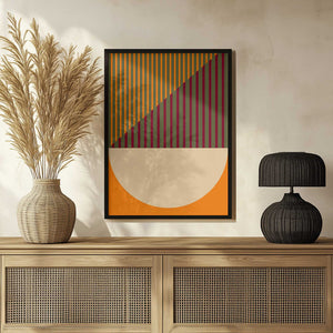 Tablou înramat „Geometric Spring Summer” de Nilesh Kulkarni