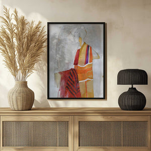 Tablou înramat „Woman in Red” de Doris Schmitz