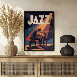 Tablou înramat „Jazz Pianist” de Andreas Magnusson