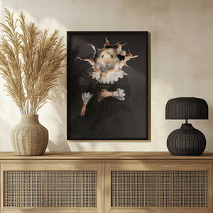 Tablou înramat „Portrait of a Young Hamster” de Marja van den Hurk