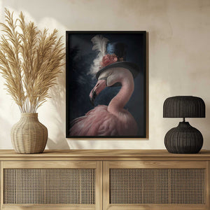 Tablou înramat „Flamingo Portrait” de Andreas Magnusson