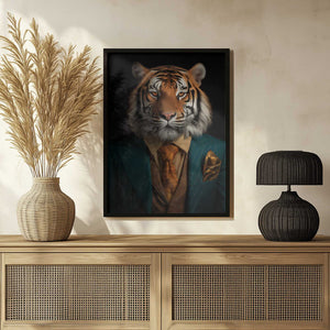Tablou înramat „Tiger Portrait” de Andreas Magnusson