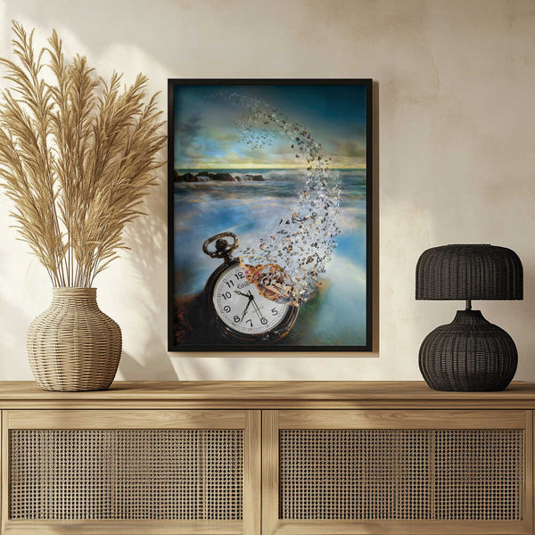 Tablou înramat „The Vanishing Time” de Sandy Wijaya