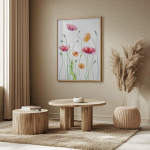 Tablou înramat „Poppies” de Mandy Disher