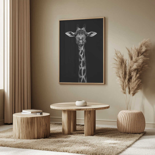 Tablou înramat „Giraffe Portrait” de WildPhotoArt