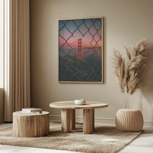 Tablou înramat „Golden Gate Caged” de David George