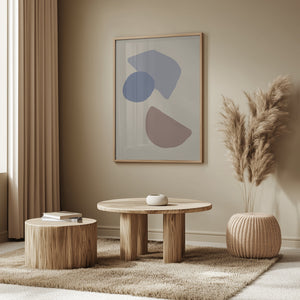 Tablou înramat „Organic Shapes 04” de Pictufy Studio