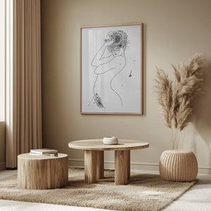 Tablou înramat „Flower Girl” de Pictufy Studio II