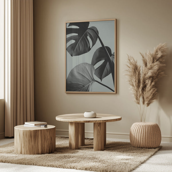 Tablou înramat „Monstera Teal 07” de Pictufy Studio III