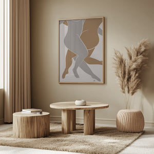 Tablou înramat „Lovers Beige” de Pictufy Studio II