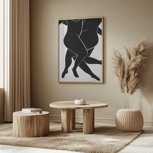 Tablou înramat „Lovers Black” de Pictufy Studio II