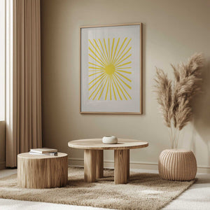 Tablou înramat „The Sun” de Pictufy Studio