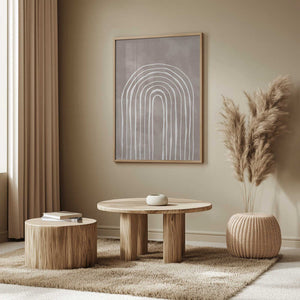 Tablou înramat „Arch_one way_003_white” de Pictufy Studio II