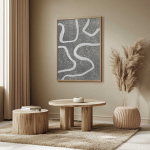 Tablou înramat „Curves in Contrast” de uplusmestudio