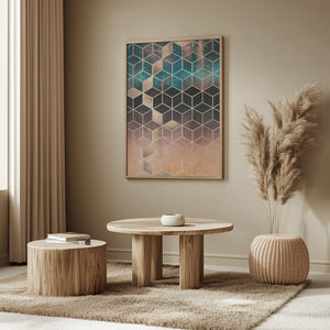 Tablou înramat „Ombre Dream Cubes” de Elisabeth Fredriksson