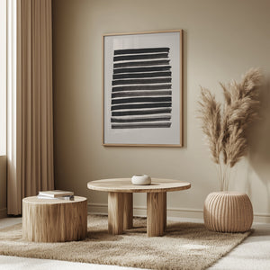 Tablou înramat „Stripes_Beige” de Pictufy Studio II