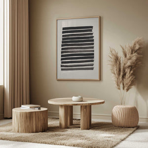 Tablou înramat „Stripes_Beige” de Pictufy Studio II