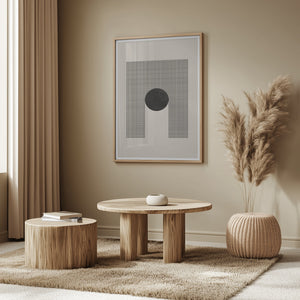 Tablou înramat „Geometric Eclipse” de THE MIUUS STUDIO