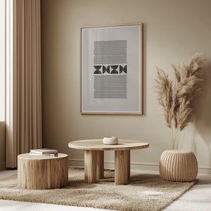 Tablou înramat „Geometric Harmony” de THE MIUUS STUDIO