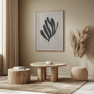 Tablou înramat „Abstract Leaf Lines” de THE MIUUS STUDIO