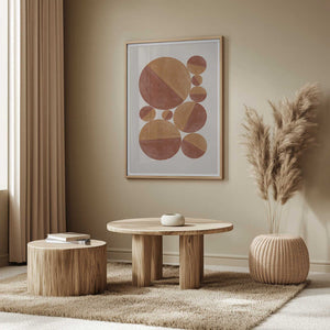 Tablou înramat „Circular Harmony” de THE MIUUS STUDIO