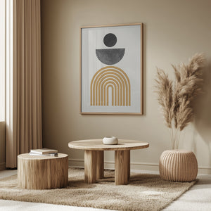 Tablou înramat „Geometric Harmony” de THE MIUUS STUDIO