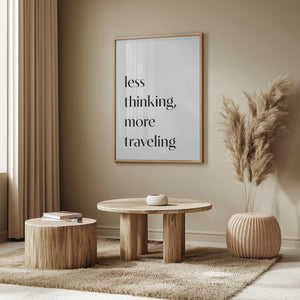 Tablou înramat „Less Thinking” de Pictufy Studio II