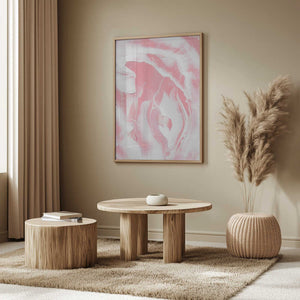 Tablou înramat „Harmonious Blend Of Pink And White Hues” de uplusmestudio