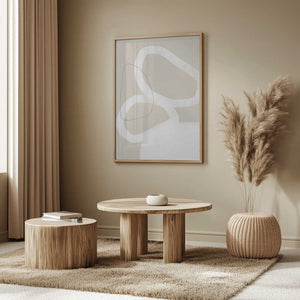 Tablou înramat „Intertwined Organic Shapes” de uplusmestudio